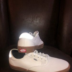 Vans suede white shoes